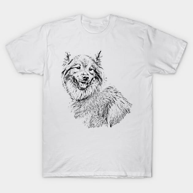 Eurasier - Line Art T-Shirt by Fusti